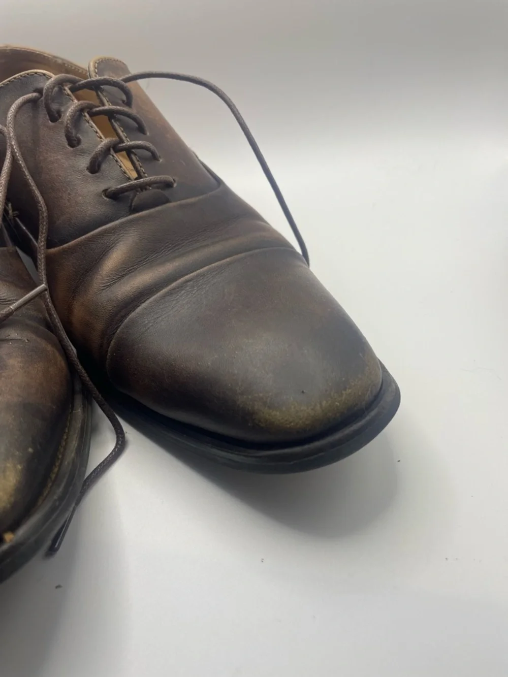 Classic Brown Leather Derby Shoes for Men